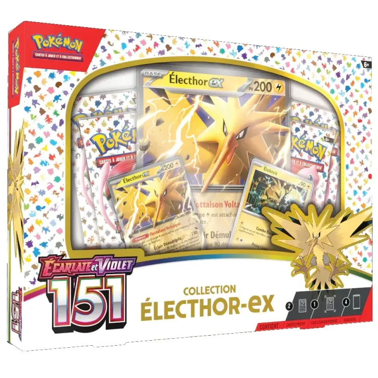 Coffret Pokémon Electhor-Ex : EV03.5 Écarlate et Violet 151