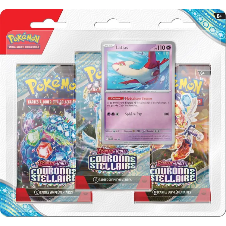 POKEMON • EV07 - Couronne Stellaire • Booster Tri Pack • FR