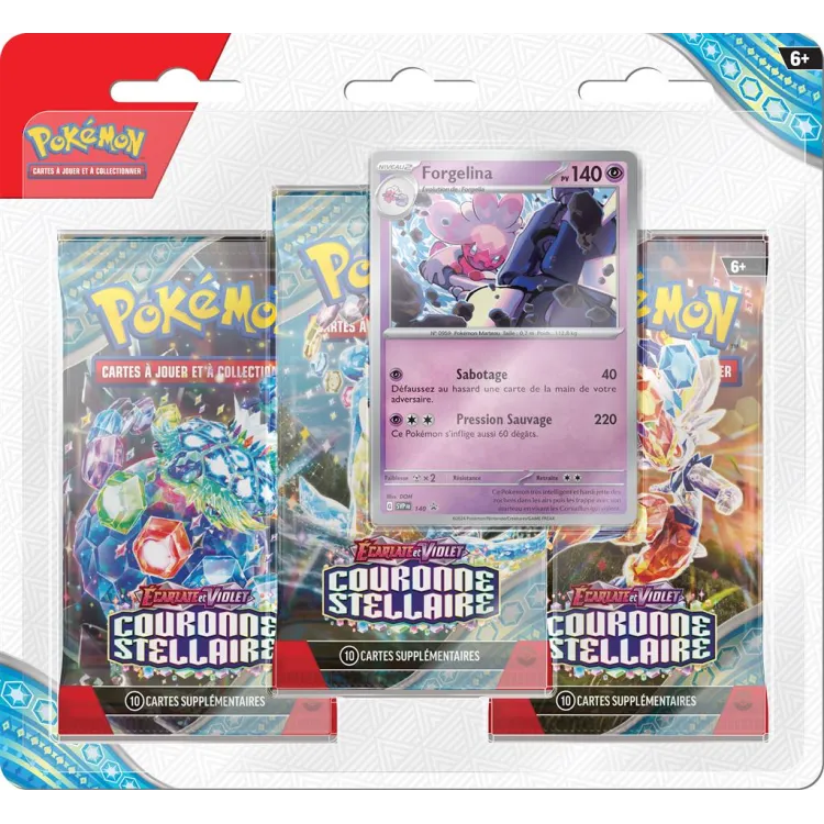 POKEMON • EV07 - Couronne Stellaire • Booster Tri Pack • FR