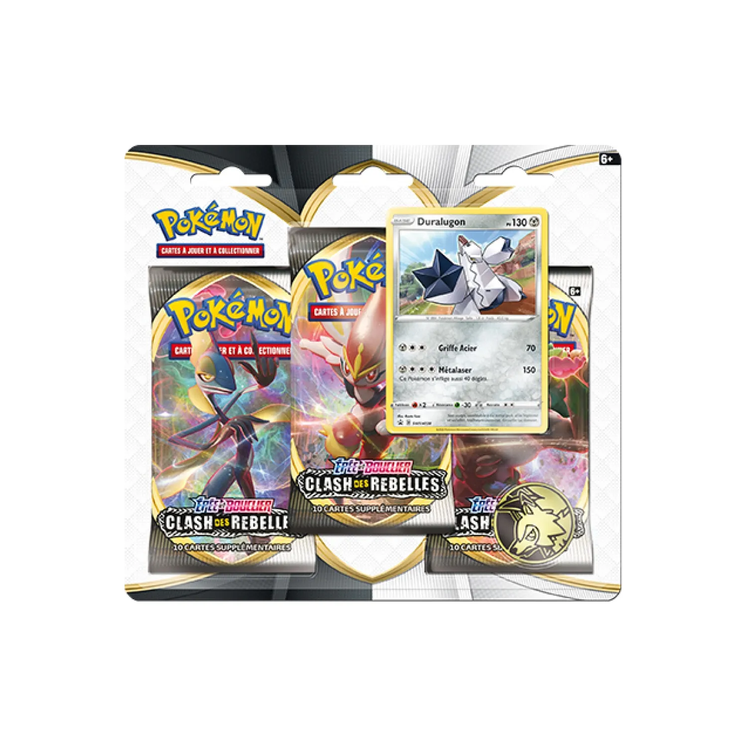 POKEMON • EB02 - Clash des Rebelles - Duralugon • Booster Tri Pack • FR