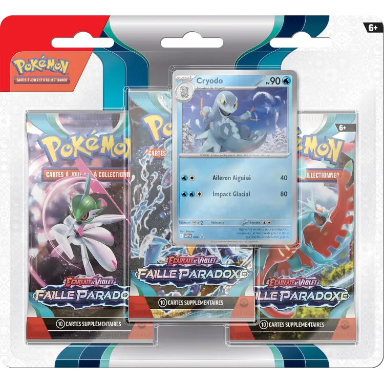 POKEMON • EV04 - Faille Paradoxe - Cryodo • Booster Tri Pack • FR